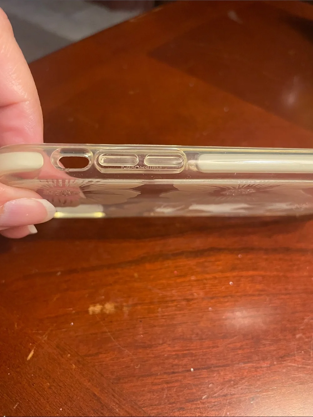 kate spade Clear iPhone Case with Hollyhocks iPhone X/XS